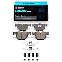 Ceramic Brake Pads & Hardware Kit, 2007-2019 BMW, Position: Rear