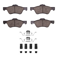 Ceramic Brake Pads & Hardware Kit, 2005-2012 Ford/Lincoln/Mercury/Mazda, Position: Front