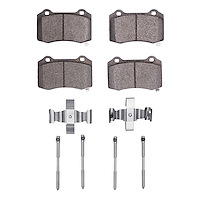 Ceramic Brake Pads & Hardware Kit, 2018-2021 Mopar, Position: Rear