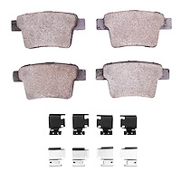 Ceramic Brake Pads & Hardware Kit, 2005-2009 Fits Multiple Makes/Models, Position: Rear