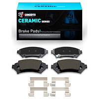 Ceramic Brake Pads & Hardware Kit, 2005-2005 GM, Position: Front
