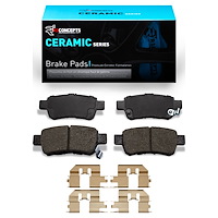 Ceramic Brake Pads & Hardware Kit, 2005-2010 Acura/Honda, Position: Rear
