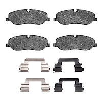 Ceramic Brake Pads & Hardware Kit, 2005-2009 Land Rover, Position: Front