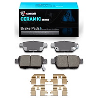 Ceramic Brake Pads & Hardware Kit, 2006-2014 Acura/Honda, Position: Rear