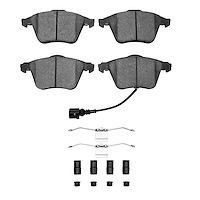 Ceramic Brake Pads & Hardware Kit, 2008-2015 Audi/Porsche/Volkswagen, Position: Front