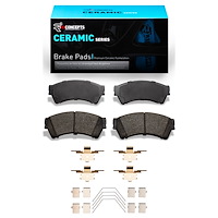 Ceramic Brake Pads & Hardware Kit, 2006-2013 Ford/Lincoln/Mercury/Mazda, Position: Front