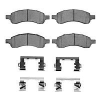 Ceramic Brake Pads & Hardware Kit, 2007-2017 GM, Position: Front