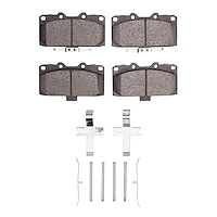 Ceramic Brake Pads & Hardware Kit, 2006-2007 Subaru, Position: Front