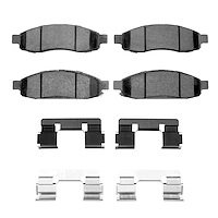 Ceramic Brake Pads & Hardware Kit, 2004-2007 Infiniti/Nissan, Position: Front