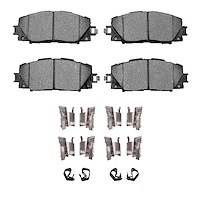 Ceramic Brake Pads & Hardware Kit, Fits Select Lexus/Toyota/Scion, Position: Front