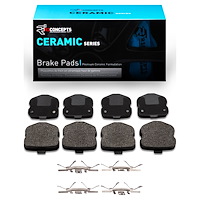 Ceramic Brake Pads & Hardware Kit, 2006-2013 GM, Position: Rear