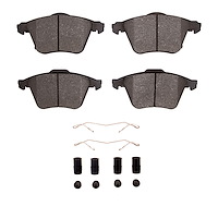 Ceramic Brake Pads & Hardware Kit, 2006-2007 Ford/Lincoln/Mercury/Mazda, Position: Front
