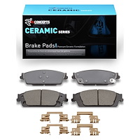 Ceramic Brake Pads & Hardware Kit, 2014-2020 GM, Position: Rear