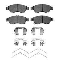 Ceramic Brake Pads & Hardware Kit, 2006-2007 Suzuki, Position: Front