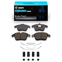 Ceramic Brake Pads & Hardware Kit, 2006-2018 Fits Multiple Makes/Models, Position: Front
