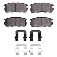Ceramic Brake Pads & Hardware Kit, 2007-2017 GM, Position: Rear