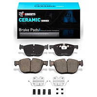 Ceramic Brake Pads & Hardware Kit, 2007-2019 BMW, Position: Front