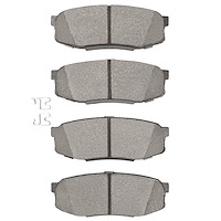 Ceramic Brake Pads, Fits Select Lexus/Toyota/Scion, Position: Rear