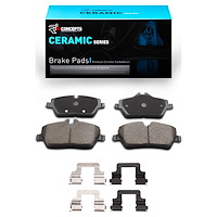 Ceramic Brake Pads & Hardware Kit, Fits Select Fits Multiple Makes/Models, Position: Front