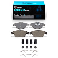 Ceramic Brake Pads & Hardware Kit, 2008-2017 Mercedes-Benz, Position: Rear