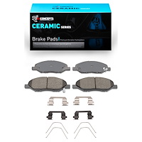 Ceramic Brake Pads & Hardware Kit, 2007-2017 Infiniti/Nissan, Position: Front