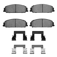 Ceramic Brake Pads & Hardware Kit, 2008-2009 GM, Position: Front