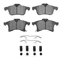 Ceramic Brake Pads & Hardware Kit, 2004-2008 GM, Position: Front