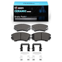 Ceramic Brake Pads & Hardware Kit, 2010-2017 GM, Position: Front
