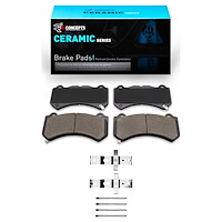 Ceramic Brake Pads & Hardware Kit, Fits Select Mopar, Position: Front
