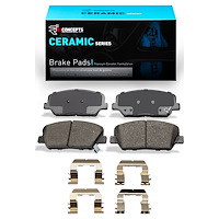 Ceramic Brake Pads & Hardware Kit, 2010-2016 Kia/Hyundai/Genesis, Position: Front