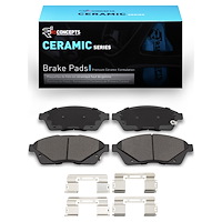 Ceramic Brake Pads & Hardware Kit, 2010-2016 GM, Position: Front