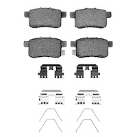 Ceramic Brake Pads & Hardware Kit, 2008-2017 Acura/Honda, Position: Rear