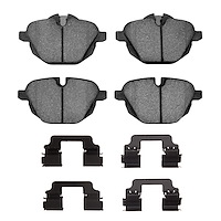 Ceramic Brake Pads & Hardware Kit, Fits Select BMW, Position: Rear