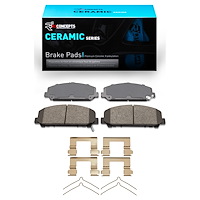 Ceramic Brake Pads & Hardware Kit, Fits Select Infiniti/Nissan, Position: Front