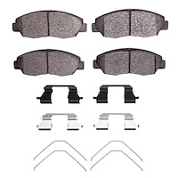 Ceramic Brake Pads & Hardware Kit, 1996-2015 Acura/Honda, Position: Front