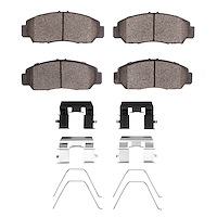 Ceramic Brake Pads & Hardware Kit, 2003-2021 Acura/Honda, Position: Front