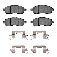 Ceramic Brake Pads & Hardware Kit, Fits Select Infiniti/Nissan, Position: Front