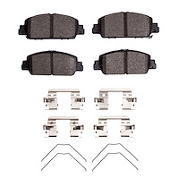Ceramic Brake Pads & Hardware Kit, Fits Select Acura/Honda, Position: Front