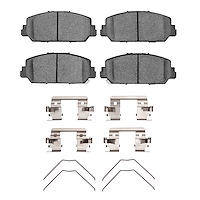 Ceramic Brake Pads & Hardware Kit, Fits Select Acura/Honda, Position: Front