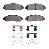 Ceramic Brake Pads & Hardware Kit, 2017-2020 Acura/Honda, Position: Front