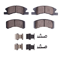 Ceramic Brake Pads & Hardware Kit, Fits Select Fits Multiple Makes/Models, Position: Front