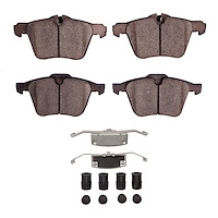 Ceramic Brake Pads & Hardware Kit, 2013-2021 Jaguar, Position: Front
