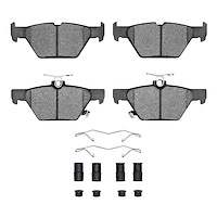 Ceramic Brake Pads & Hardware Kit, Fits Select Subaru, Position: Rear