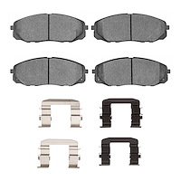 Ceramic Brake Pads & Hardware Kit, 2015-2020 Kia/Hyundai/Genesis, Position: Front
