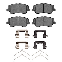 Ceramic Brake Pads & Hardware Kit, 2016-2021 Kia/Hyundai/Genesis, Position: Front