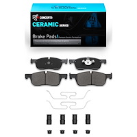 Ceramic Brake Pads & Hardware Kit, 2015-2019 Fits Multiple Makes/Models, Position: Front