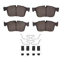 Ceramic Brake Pads & Hardware Kit, Fits Select Fits Multiple Makes/Models, Position: Front