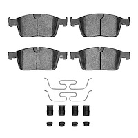 Ceramic Brake Pads & Hardware Kit, 2016-2017 Volvo, Position: Front
