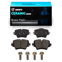 Ceramic Brake Pads & Hardware Kit, Fits Select Fits Multiple Makes/Models, Position: Front