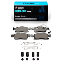 Ceramic Brake Pads & Hardware Kit, 2017-2020 Maserati, Position: Front
